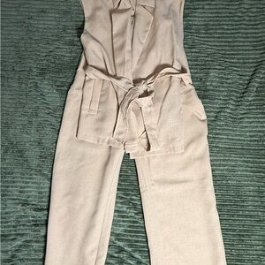 Elegant Cream Jumpsuit